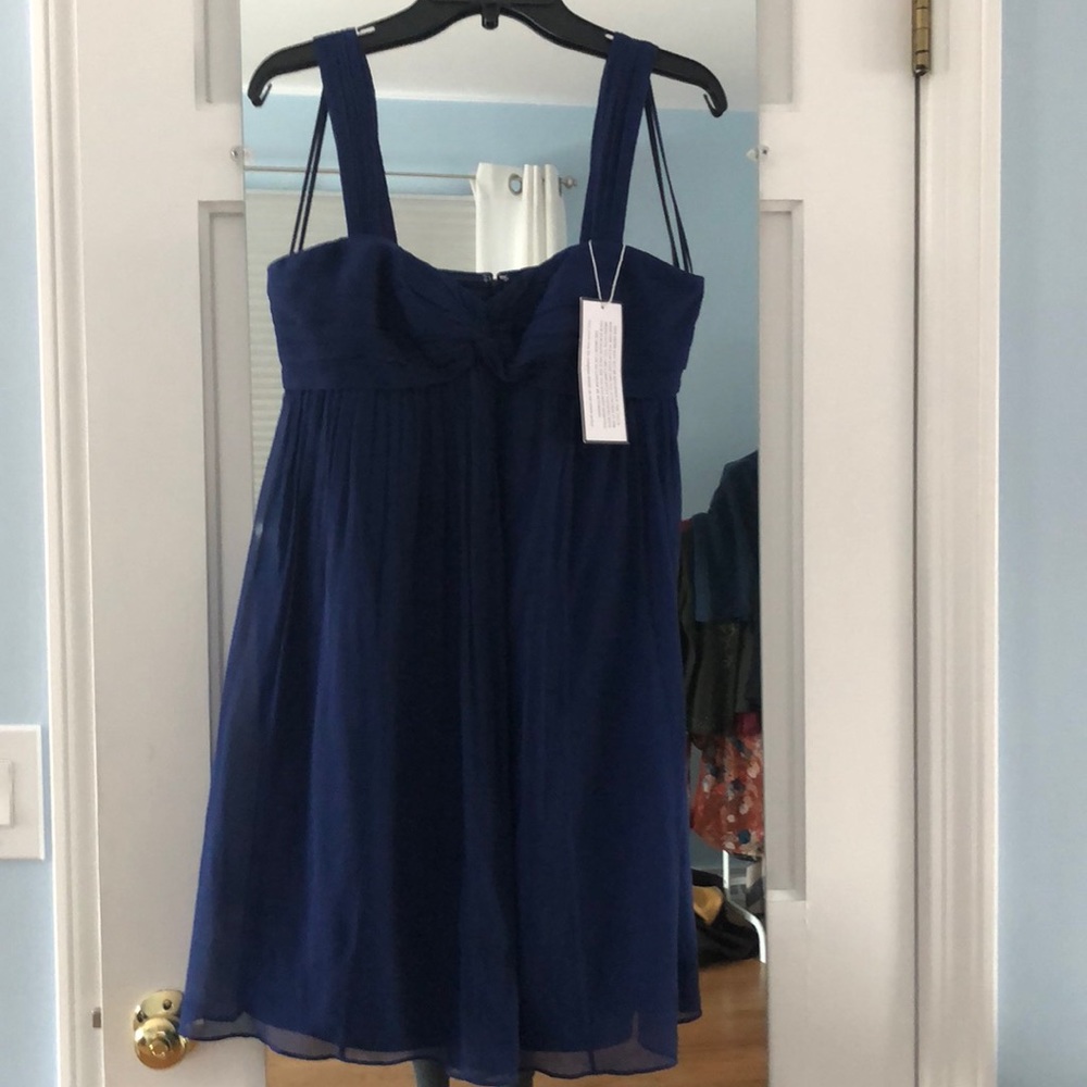 J Crew Sapphire silk dress